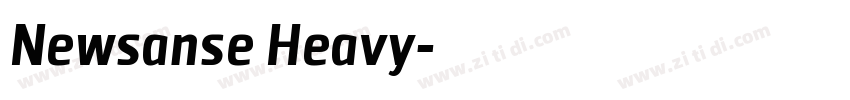 Newsanse Heavy字体转换
